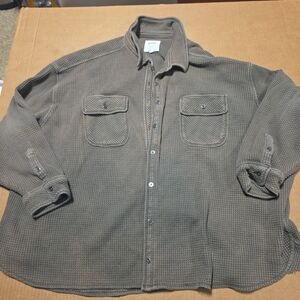 Gray Button-Up Shirt